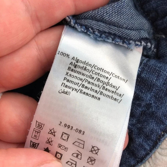 Mayoral dress long sleeve denim with floral corduroy skirt size 9 months - Picture 9 of 12